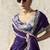dark purple tissue glass saree with blouse