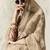 beige tissue glass saree with blouse