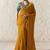 orange tissue glass saree with blouse