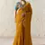 orange tissue glass saree with blouse
