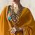 orange tissue glass saree with blouse