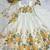 Women’s cream yellow floral printed full flare anarkali kurta set with dupatta