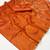 ORANGE weaving silk blend saree 