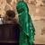  GREEN handloom weaving silk blend saree 