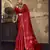  MAROON weaving silk blend saree 