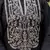 Floral embroidered silk round neck kurta trouser & dupatta set