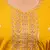 Floral embroidered silk round neck kurta trouser & dupatta set
