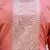Floral embroidered silk round neck kurta trouser & dupatta set