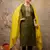Floral embroidered silk round neck kurta trouser & dupatta set
