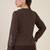 Women brown embroidered full sleeve casual shirt