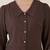 Women brown embroidered full sleeve casual shirt