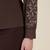 Women brown embroidered full sleeve casual shirt