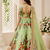 Light-Green Embroidered Art Silk Semi Stitched Lehenga Choli Collection