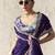 PURPLE FANCY embroidered saree with blouse