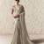LIGHT GREY FANCY embroidered saree with blouse
