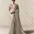 LIGHT GREY FANCY embroidered saree with blouse