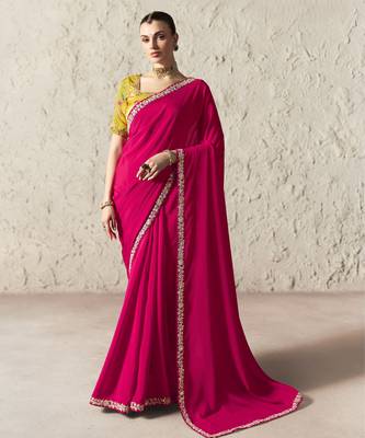 RANIPINK FANCY embroidered saree with blouse 1