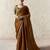 BROWN FANCY embroidered saree with blouse