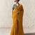  ORANGE FANCY embroidered saree with blouse
