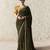  OLIVE FANCY embroidered saree with blouse