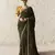  OLIVE FANCY embroidered saree with blouse