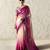  PINK FANCY embroidered saree with blouse