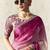 PINK FANCY embroidered saree with blouse