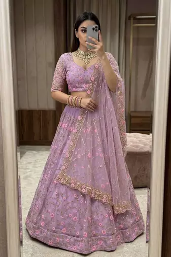 LOVENDER EMBROIDERY lehenga choli