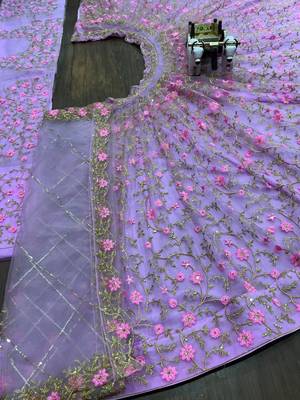 LOVENDER EMBROIDERY lehenga choli 5
