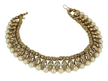 Traditional Anklets, payal with Pearl 5