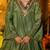 olive green vichitra silk embroidered sharara suit set