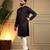 Brown royal silk embroidery sequence work work men kurta pyjama