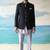 Sky blue solid  bandhgala for men