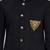 Black hand embroidered cotton bandhgala for men