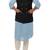 Sky blue solid silk nehru jacket set for men