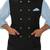 Sky blue solid silk nehru jacket set for men