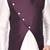 Purple solid silk jacket set for men