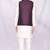 Purple solid silk jacket set for men