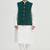 White solid silk nehru jacket set for men