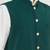 White solid silk nehru jacket set for men