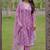 Lavender rayon kurta pent dupatta set