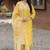 Yellow rayon kurta pent dupatta set