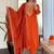 Orange viscose kurta pent dupatta set