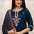 Blue chanderi silk kurta pent dupatta set