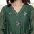 Green chanderi silk anarkali pent dupatta set