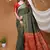 green silk blend jacquard weaving saree with matching blouse
