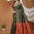green silk blend jacquard weaving saree with matching blouse