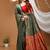 green silk blend jacquard weaving saree with matching blouse