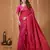 pink silk blend jacquard weaving saree with matching blouse