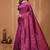 purple silk blend jacquard weaving saree with matching blouse